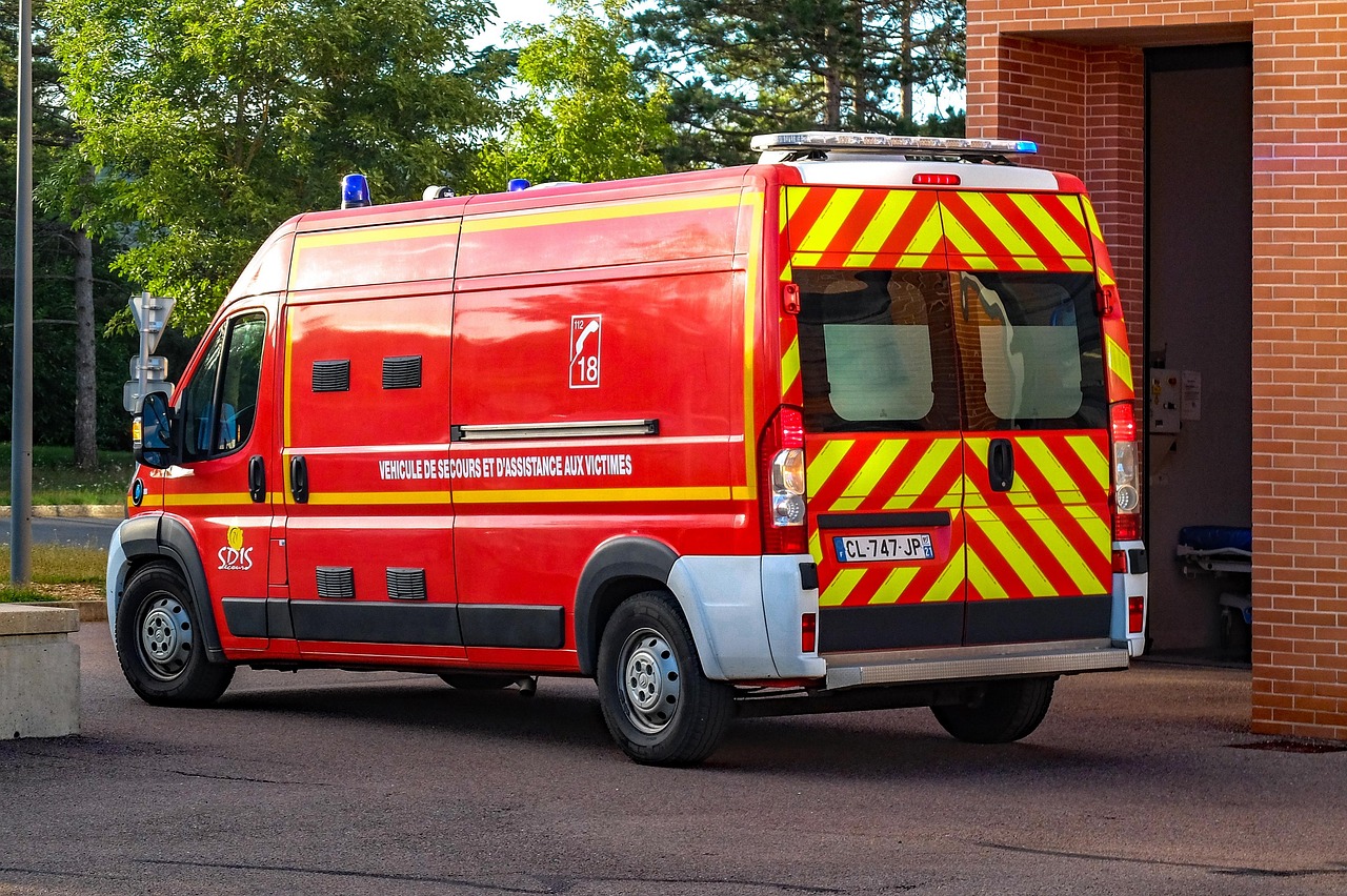 emergency HVAC van night